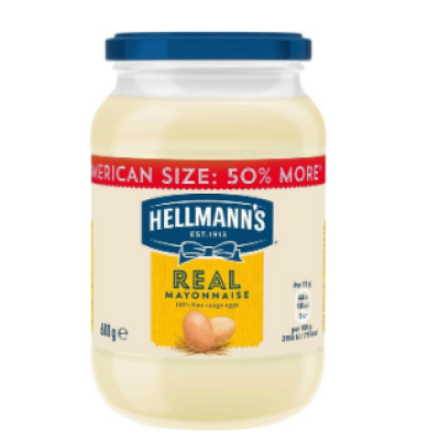 Натуральный майонез Hellmann's Majoneesi Real 600г стекло