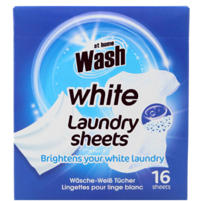 Отбеливающие салфетки At Home Wash White 16 шт