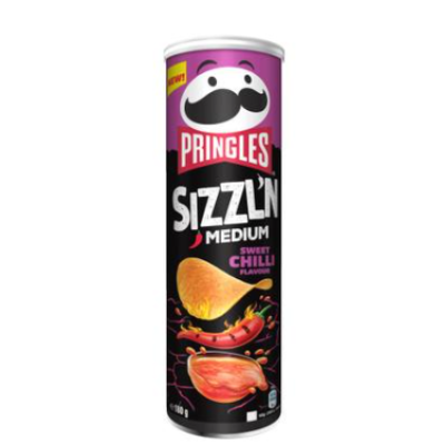 Чипсы PRINGLES SIZZL'N Sweet Chilli 180г сладкие со вкусом чили