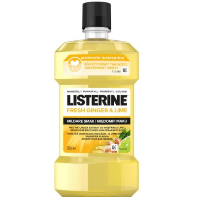 Ополаскиватель для полости рта Listerine Fresh Ginger & Lime с мягким вкусом 500 мл