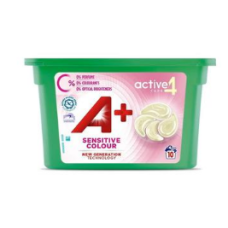 Капсулы для стирки A + Sensitive Color Active4 10шт