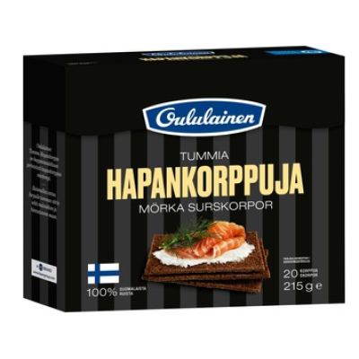 Хлебцы Oululainen Tummia Hapankorppuja  215 г 