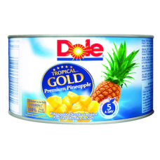 Кусочки ананаса в соке Dole Tropical Gold 227/139 г