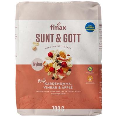 Мюсли Finax Sunt & Gott с кардамоном, красной смородиной и яблоком 700 г