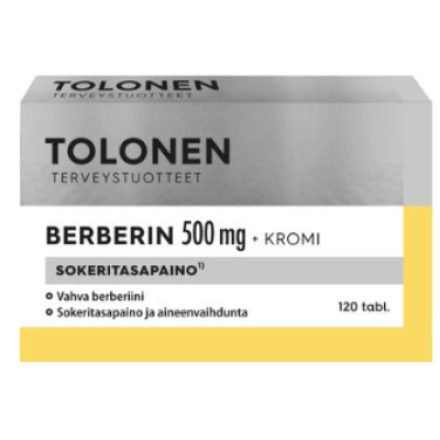 Таблетки Tri Tolonen Berberin+kromi 120 таб