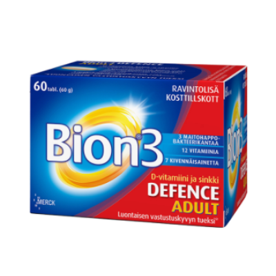 Универсальный препарат витаминов и микроэлементов BION 3 DEFENSE ADULT 60шт