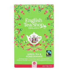 Органический зеленый чай English Tea Shop с гранатом 20шт