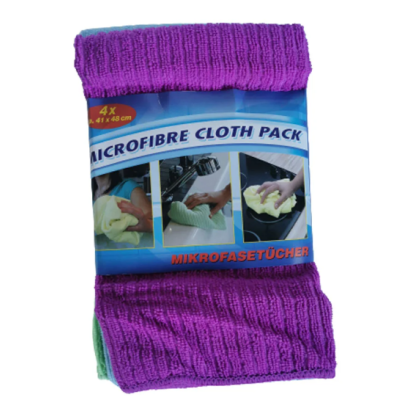 Салфетки из микрофибры Microfibre Cloth Pack, 41х48 см 4шт 