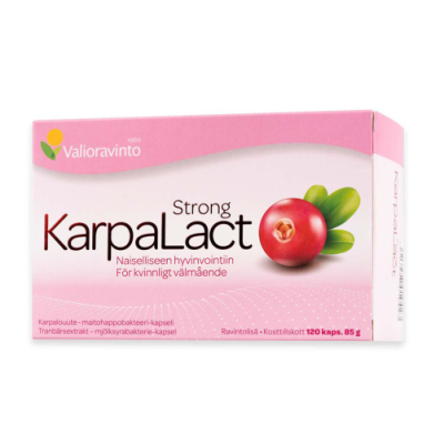 Экстракт клюквы и молочнокислые бактерии для женщин KARPALACT STRONG 120 шт