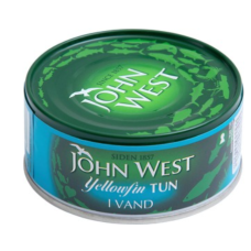 Желтоперый тунец в воде John West Yellowfin Tonnikalaviipaleet Vedessa 160/112г