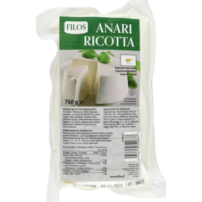 Сыр рикотта Филос Анари Filos Anari Ricotta cheese 750г