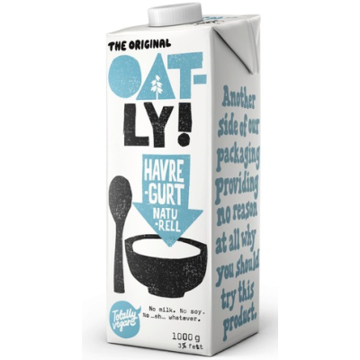 Овсяный йогурт с витаминами Oatly Havregurt Naturell 1000мл