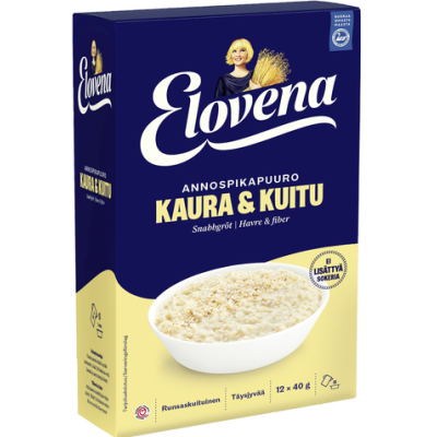 Каша Elovena Annospikapuuro Kaura-Kuitu 480г 12х40г