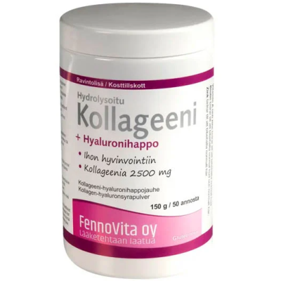 Порошок Коллагена Fennovita Collagen + Hyaluronic Acid 150г