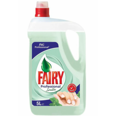 Средство для мытья посуды Fairy Professional Sensitive 5 л канистра с мятой