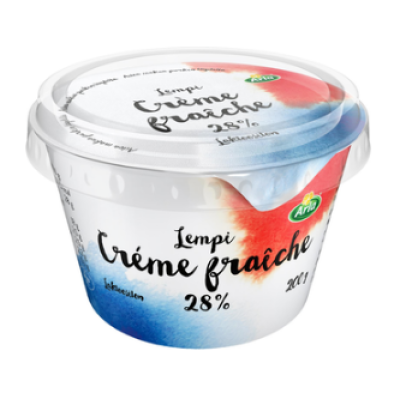 Сметана без лактозы Arla Lempi creme fraiche 200г 28% 