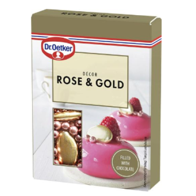 Шоколадное украшение Dr. Oetker Rose&Gold Decor 42г