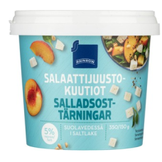 Сыр в рассоле Rainbow Salaattijuustokuutiot 5 % 350/150г