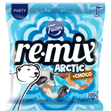 Ассорти жевательных конфет Fazer Remix Arctic + шоколад 300г