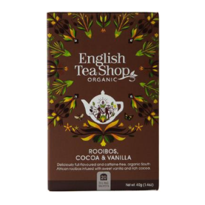 Органический напиток English Tea Shop Ройбуш какао-ваниль 20шт 40г