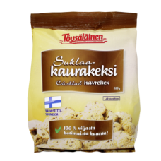 Овсяно-шоколадное печенье Toysalainen suklaa-kaurakeksi 220г без лактозы