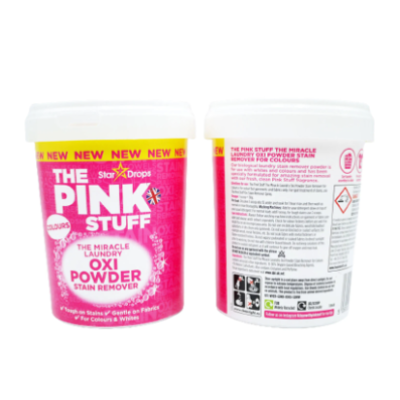 Пятновыводитель Stardrops The Pink Stuff Oxi Powder 1кг в ведре