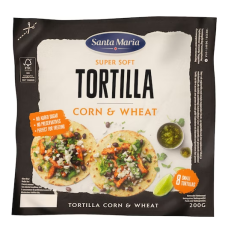 Пшенично-кукурузные лепешки Santa Maria Tortilla Corn & Wheat Small 200г 8шт