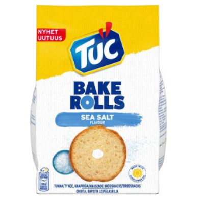 Сухари TUC Bake Rolls Salt 150г с солью