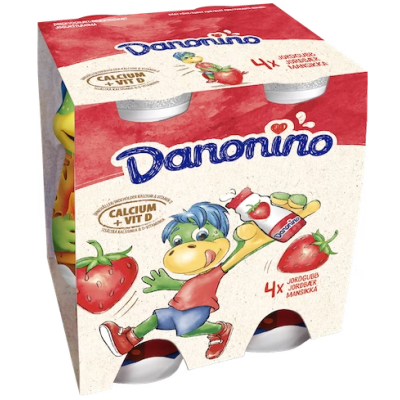 Напиток Danone Danonino клубничный йогуртовый 4х100г