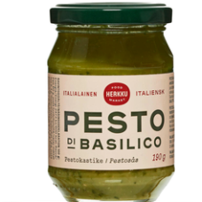 Деликатесный соус песто с базиликом Herkku Pesto Di Basilica 190г