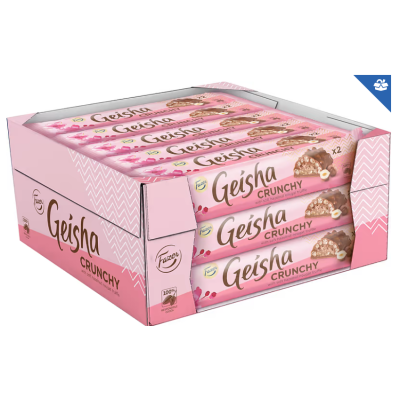 Шоколадные батончики Fazer Geisha Crunchy 50 г 20шт