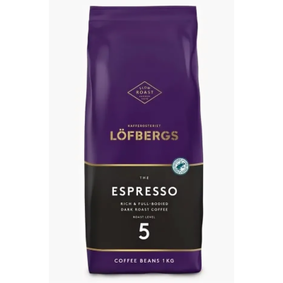 Кофе в зернах Lofbergs Espresso 5 ст.обжарки 1 кг