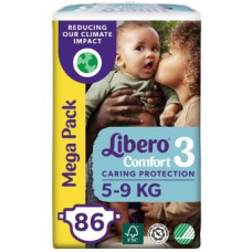 Подгузники Libero Comfort Mega Pack размер 3 на 5-9кг 86шт