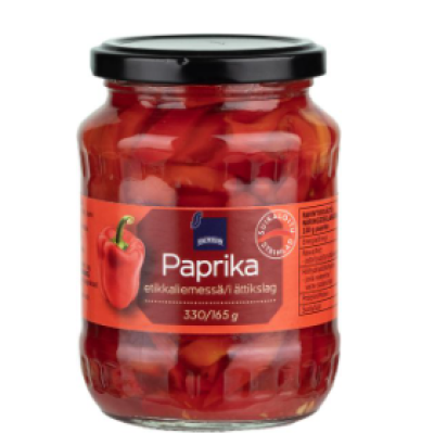 Паприка красная маринованная Rainbow Paprika 330 /165 г 