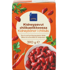 Фасоль в соусе чили Rainbow Kidneypavut Chilikastikkeessa 390г