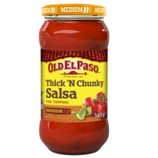 Мексиканская томатная сальса средней крепости Old El Paso Thick and Chunky Salsa Medium 340г