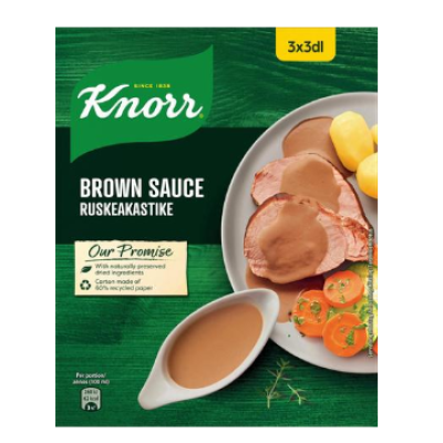 Ингредиенты для соуса к мясу Knorr Brown Sauсe Ruskeakastike 3x22г