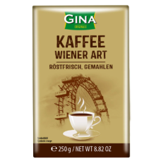 Кофе молотый Gina Kaffee Wiener Art 250г в мягкой упаковке