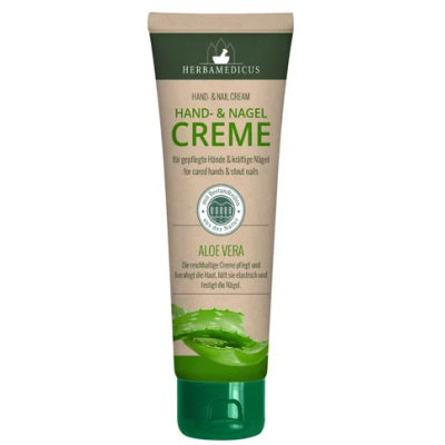 Крем и бальзам для ногтей с алоэ Herbamedicus Cream + Nail Balm Aloe Vera 125мл