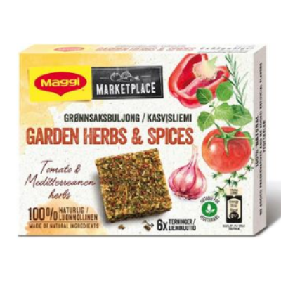 Овощной бульон в кубиках Maggi Garden Herbs Spices 6шт/57г травы и специи