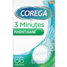 Таблетки для чистки протезов Corega 3 Minutes 66шт