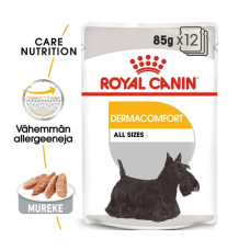 Влажный корм для взрослых собак весом более 10 кг Royal Canin Dermacomfort 12 x 85 г