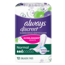 Прокладки при недержании мочи Always Discreet Normal 12шт