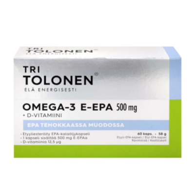 Препарат TRI TOLONEN E-EPA + D-VITAMIINI 500мг 60шт