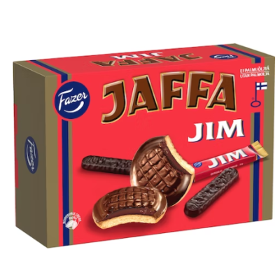 Печенье Fazer Jaffa Jim шоколадное с фруктовым вкусом 300г