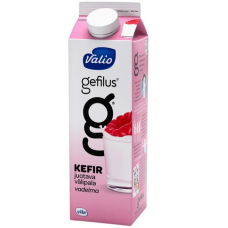 Натуральный кефир Valio Gefilus Kefir Vadelma 1л малина