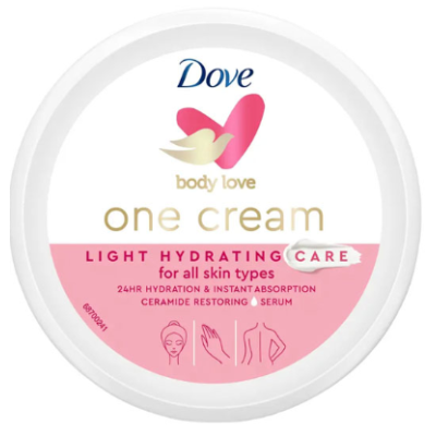 Крем для тела Dove Body Love One Cream Light Hydration 250мл легкое увлажнение  