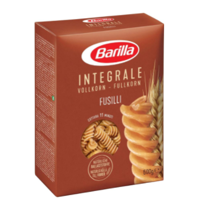 Паста Barilla Integrale Fusilli из цельнозерновой твердой пшеницы 500г