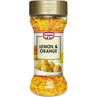 Декоративные гранулы с лимоном и апельсином для выпечки Dr. Oetker Lemon&Orange 50 г 