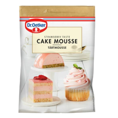 Мусс для торта со вкусом клубники Dr. Oetker 130г